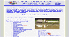 Desktop Screenshot of airboat-transportation.com