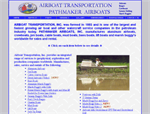 Tablet Screenshot of airboat-transportation.com